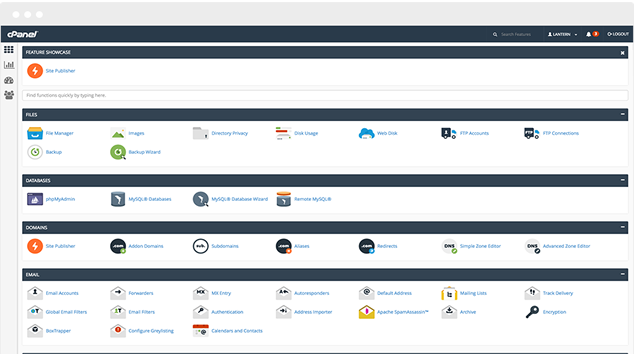 dashboard-cpanel